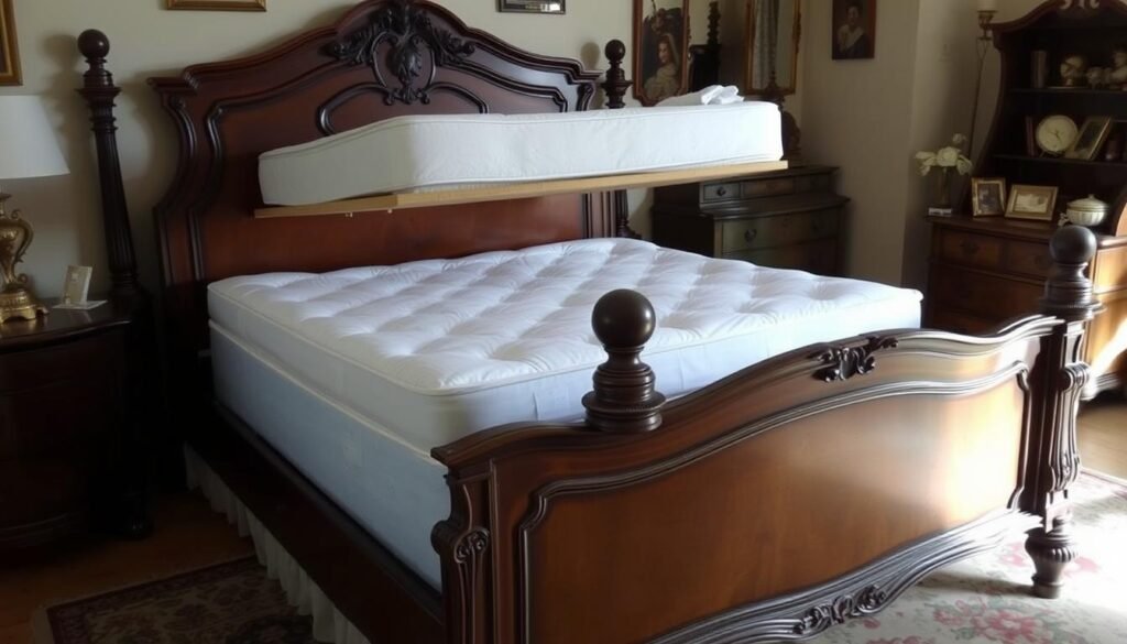 Converting antique full bed to queen size