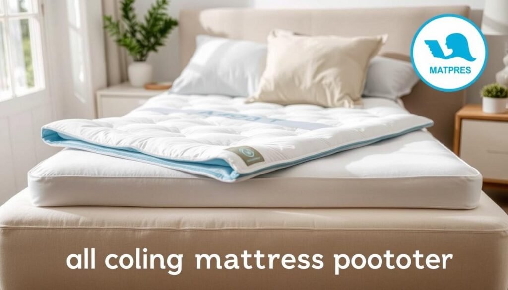 Cooling mattress protector