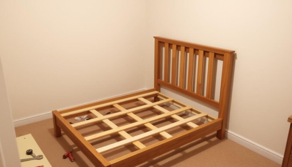 Disassembling bed frame