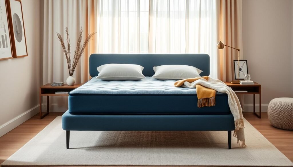 blue mattress