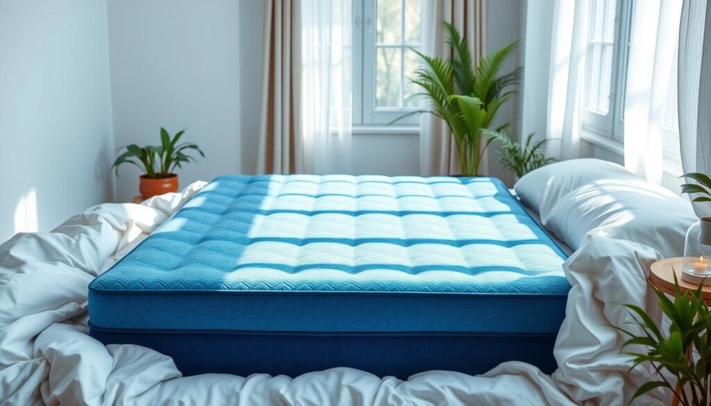 blue mattress cooling