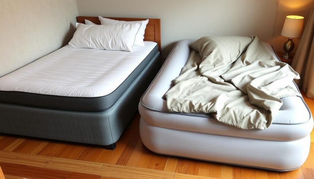 folding mattress vs air which one is better for guest