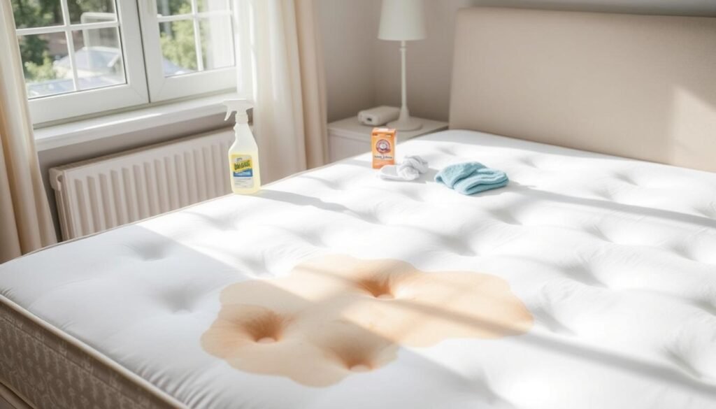 how to clean urine out of a mattress