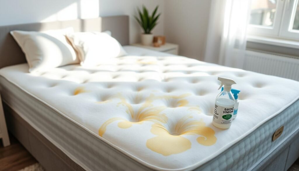 how to get yellow stains out of mattress