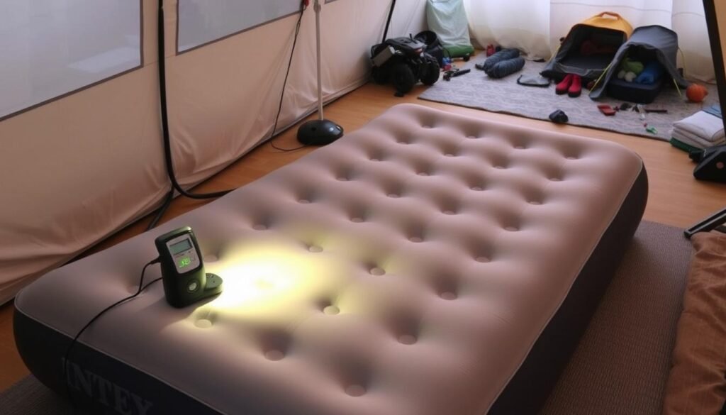 how to inflate an intex air mattress