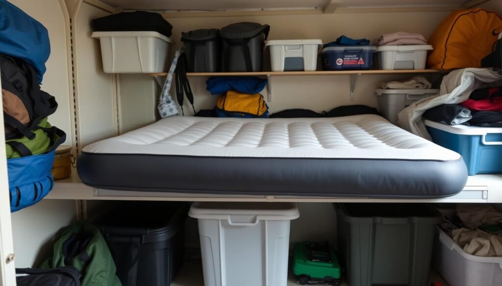 inflatable mattress storage