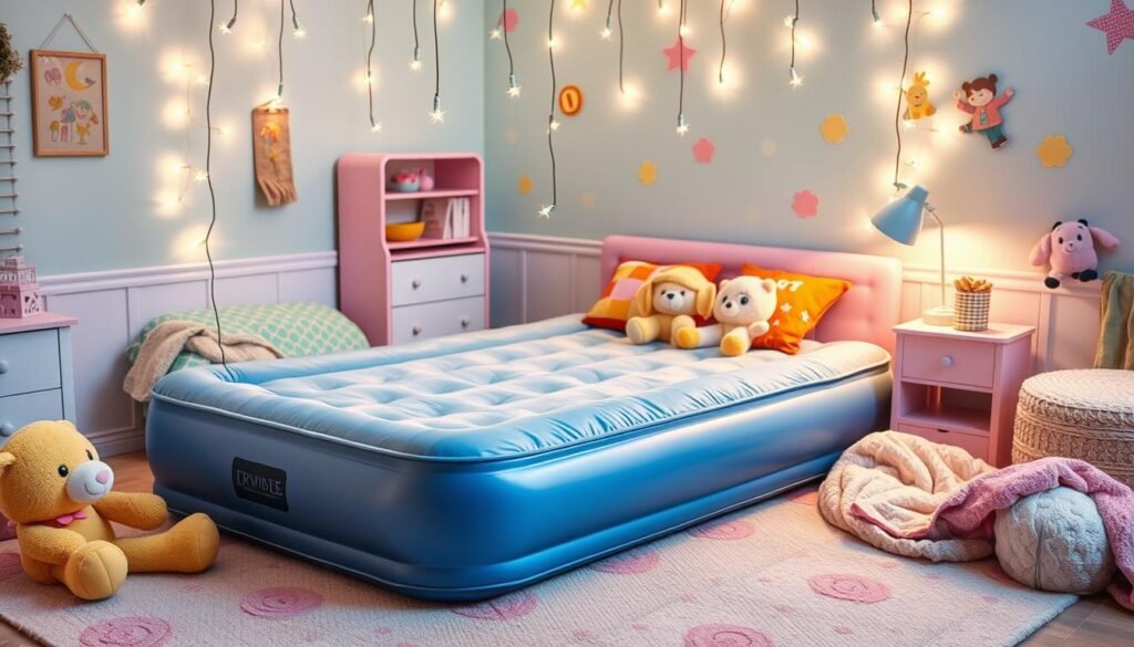 kids air mattress setup