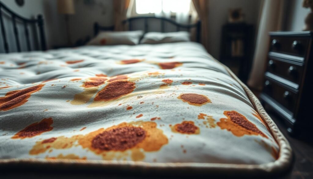 will rust spread on a mattress