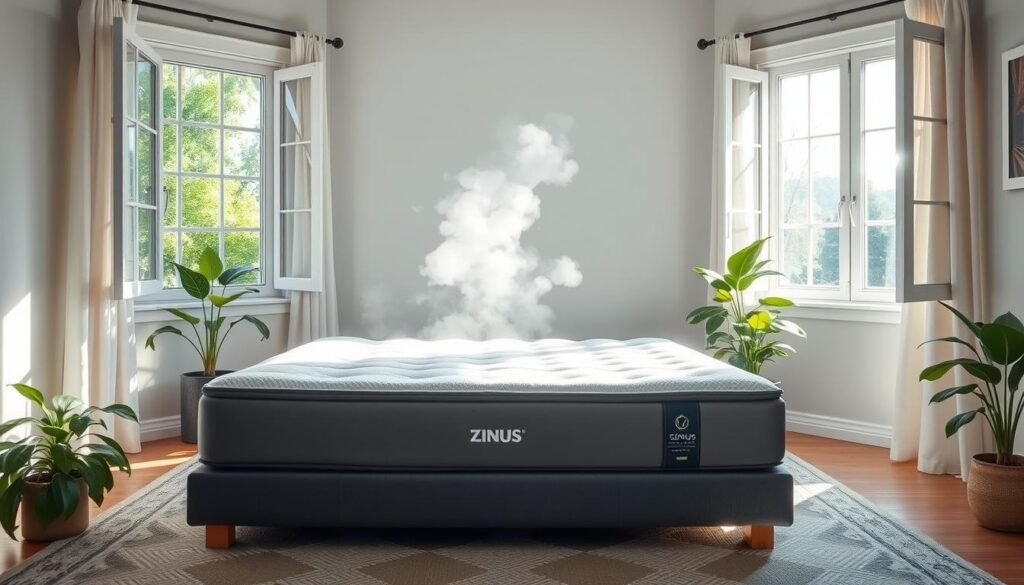 zinus mattress off-gassing duration